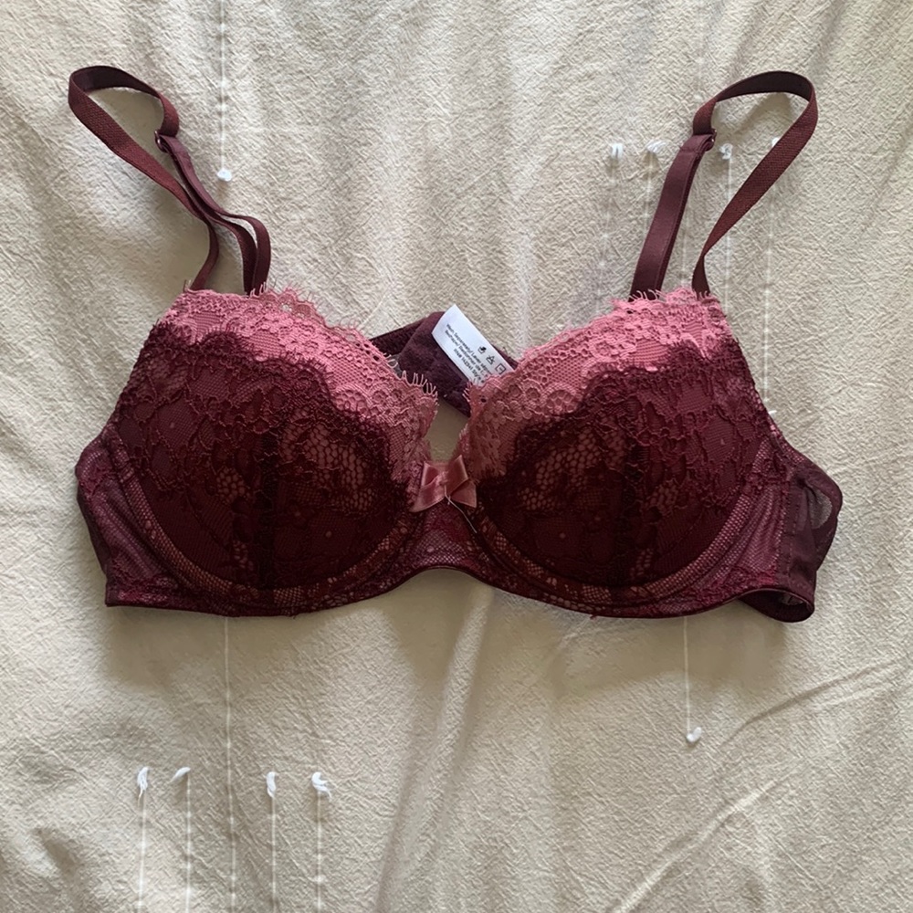 Purple and Pink adore me bra